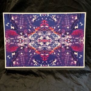 Super cool & unique, abstract art print with blue and purple design #abstractart